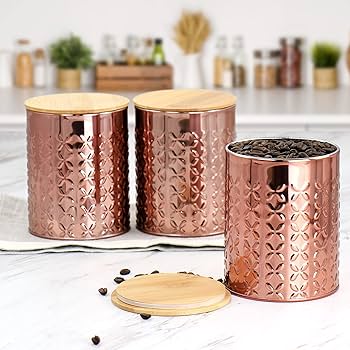 copper canister set