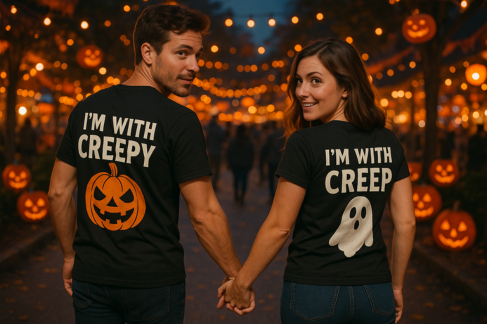 halloween couple shirts